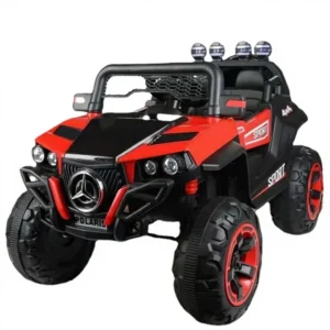 Electric Kids Cars with Remote Control 12v Ride-on Baby Car 2-13 Years Old Four Wheels Pedal Power Light Features Double Seat