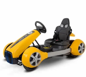 Electric Kids Ride On Go Kart Car Lithium Battery Outdoor Disc Brake Durable Tube Steel Frame Gear Drive 80KGS