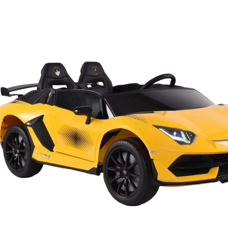 Electric Kids Ride on Toy for Ages 2-8 Dual Drive with Remote Control Battery Powered 4 Wheel Plastic Car