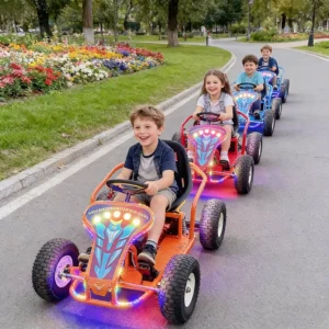 Electric Off Road Big Wheel Go Kart New Battery Powered Bumper Car Amusement Equipment Supplier for Kids and Adults