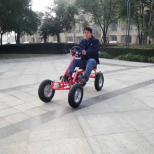 Electric Pedal Go Karts for Adults Children Universal Square Drift with 6in Wheels Max Load 100kg Chain Drive for Outdoor Use