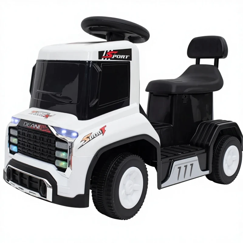 Electric Plastic Ride-On Kid's Toy Car with 4 Wheels for Kids 2-4 Years Battery-Powered Handle Car