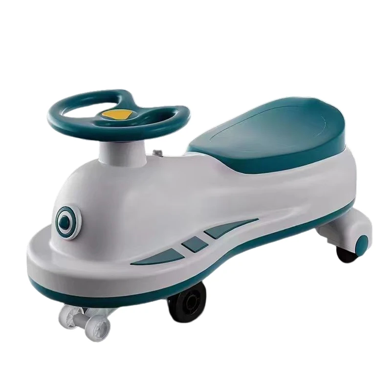Electric Powered Kids Swing Toy Car Plastic Children's Vehicle with Twisting Feature