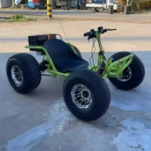 Electric Racing Go Kart with Differential Drive Top Speed 45km/h Off-Road Kart for Children and Adults Stylish Go Kart