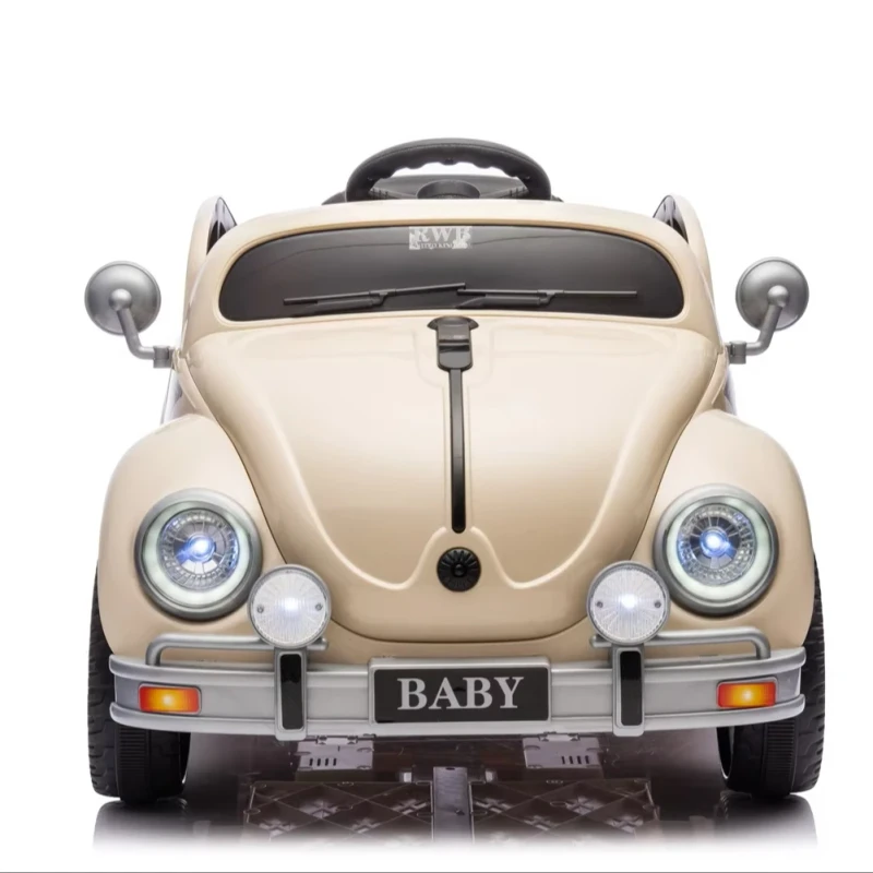 Electric Ride-On Car Kids 2.4G Remote Control Plastic Battery Powered Two-Wheel Drive Music Lighting Ages 2-8 Unisex CE