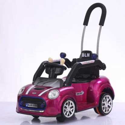 Electric Ride-On Car Kids Ages 2-7 2.4G Remote Control Joystick Control 6V 4.5AH Battery 380W Motor Two-Wheel Plastic Multiple