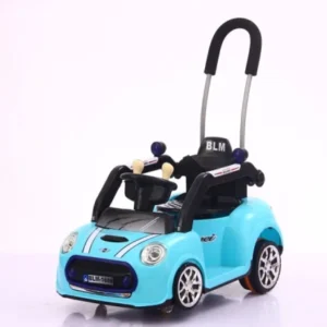 Electric Ride On Car Kids Ages 2 7 2.4G Remote Control Push Handle 6V 4.5AH Battery 380W Motor Two Wheel Plastic Multiple Colors