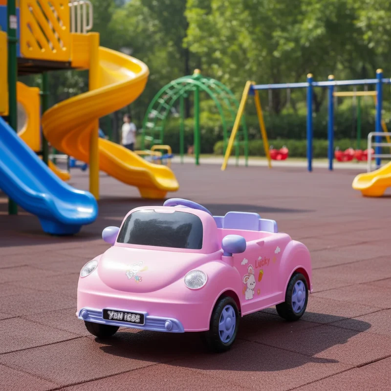 Electric Ride On Car for Girls 2 to 4 Years with Remote Control Battery Powered 4 Wheel Drive Pink Color Gift