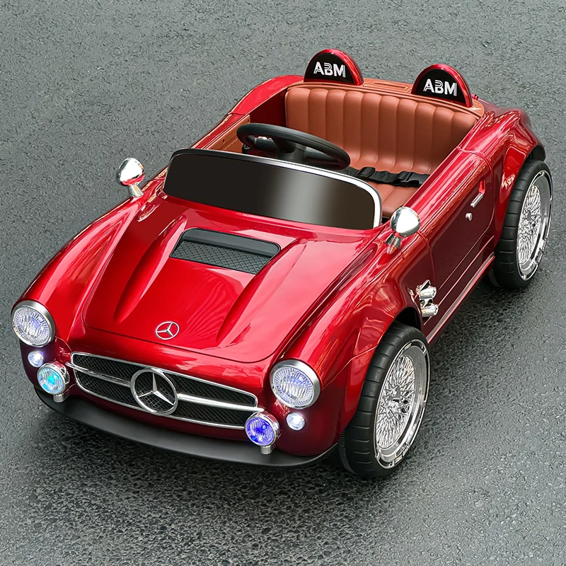 Electric Ride On Car for Kids 3 Years & up Big Size Battery Powered Plastic Open Convertible Toy