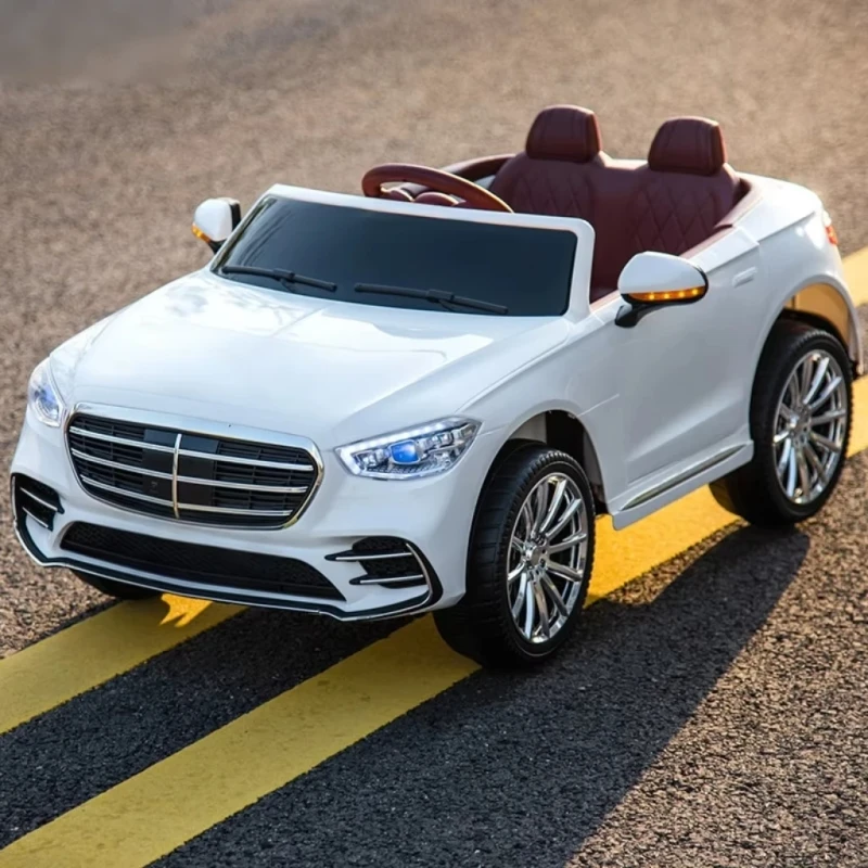 Electric Ride-On Car for Kids Remote Control Toy Car Children's Electric Vehicle with LED Lights Battery-Powered Kids Toy Car