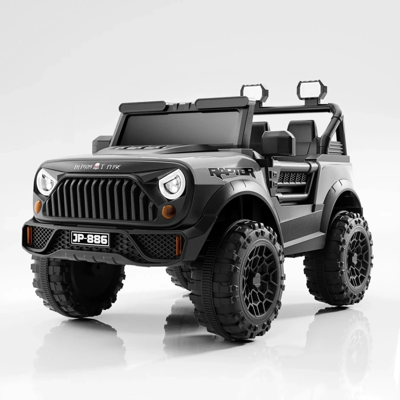 Electric Ride-On Car for Kids with Swing App Remote Control 12V Battery Plastic Material Model M7