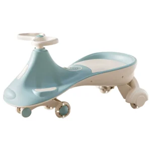 Electric Ride On Kids Swing Car with Lighting Wheels & Music Anti-Rollover Baby Swing Car Made of Durable Plastic