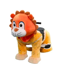 Electric Ride On Plush Horse Toy for Amusement Park Use Anime Themed Stuffed Animal Kiddie Rides Metal Waterproof Custom Made