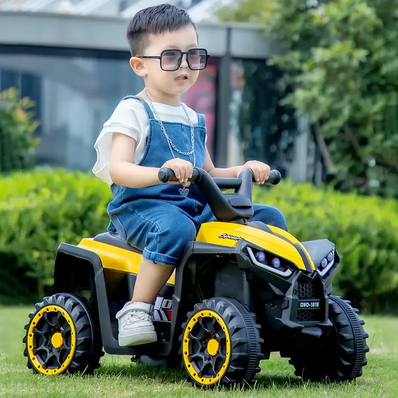 Electric Ride-On Toy for 2-4 Years Battery-Powered Beach Off-Road Vehicle 4 Wheels ATV