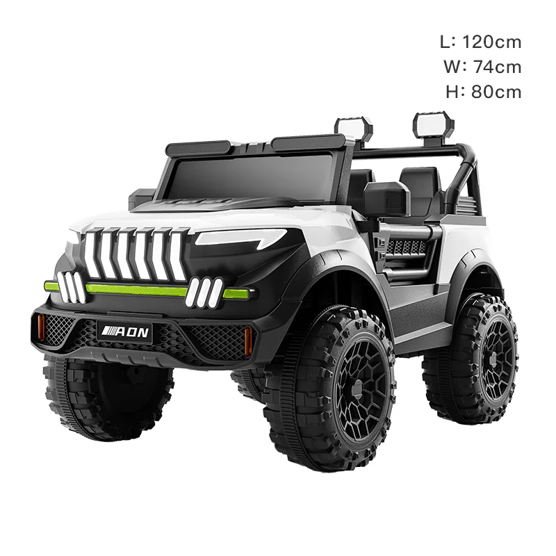 Electric Ride on Car for Kids 12V7 Battery 4 Motors Double Doors Adult Ride 4 Wheel Toy Car
