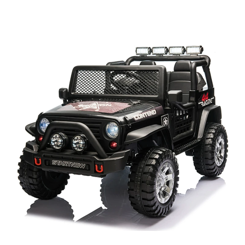 Electric Ride on Car for Kids 5 to 7 Years 12V Battery Plastic 4 Wheels Two Seats