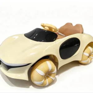 Electric Ride-on Toy Car with Cool Flashing Lights and Realistic Design for Fun Driving Experience