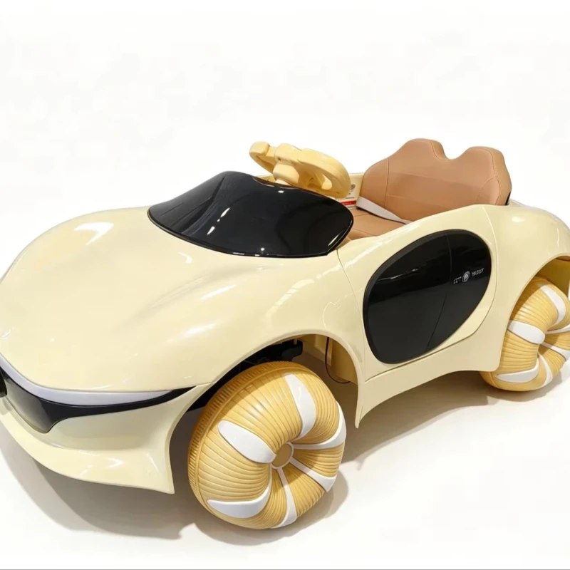 Electric Ride-on Toy Car with Cool Flashing Lights and Realistic Design for Fun Driving Experience
