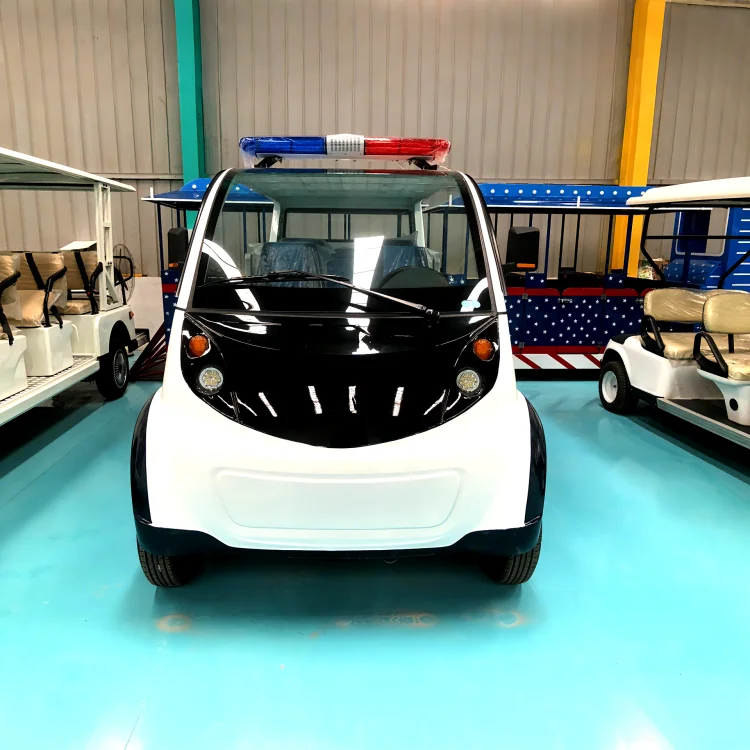 Electric Scenic Area Security Low Speed Patrol Vehicle for Shopping Mall Use Steel Construction CE Certified 8-23 Passengers