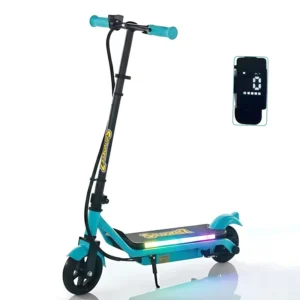 Electric Scooter Kids Rear Mechanical Brake Scooter Electric for 6+ Years Old Kids