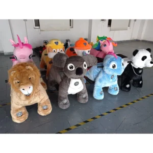 Electric Stuffed Animals Adults Can Ride Battery Drive Electric Motorized Plush Animal Kiddie Ride