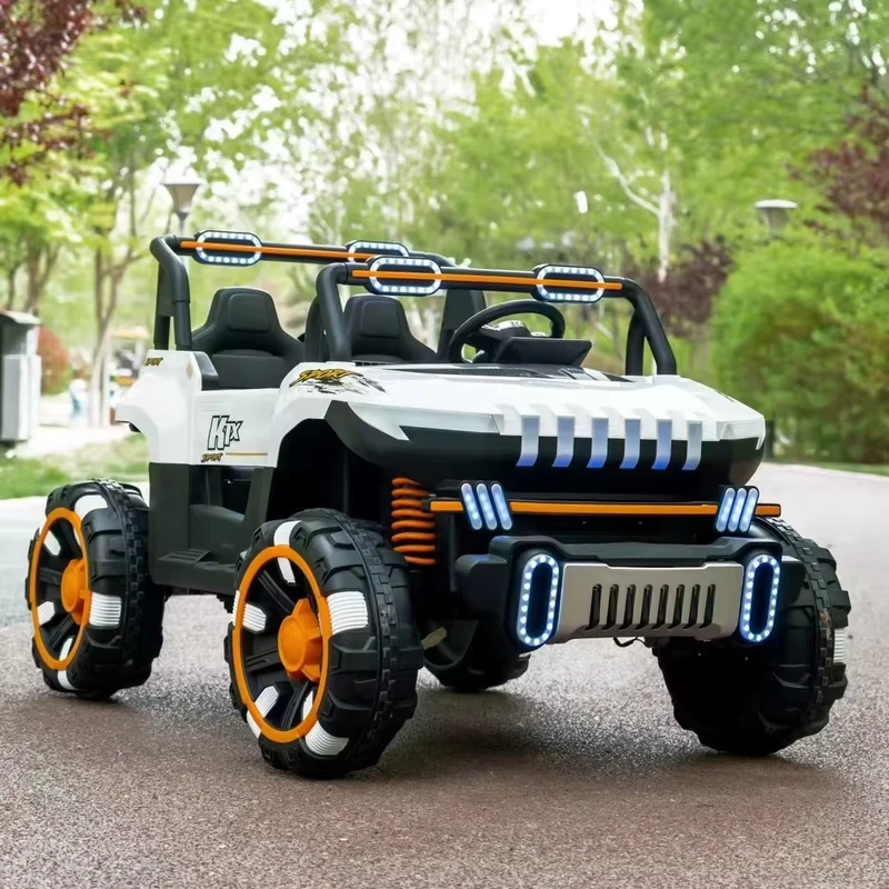Electric Toy Car for Kids with Rechargeable Battery Ride On Vehicle with Safety Belt Outdoor Play Car for Boys Girls