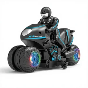 Electric Toy Gesture Sensor Remote Control Stunt Car with Light Wheels Plastic Construction Children 2.4G RC Stunt Motorcycles
