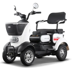 Electric Tricycles Single-seat Four-wheelers with Disc Brakes for the Elderly Disabled and Children