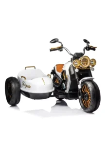Electric Two Seater Tricycle for Kids Large Size Side Bag Plastic Motorcycle for Boys and Girls Aged 2 to 4 Years