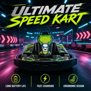 Entertainment Karting Vehicle Electric Go Kart Electronic Brake Designed for Adults Indoor Racing