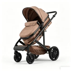 European Style Newborn Portable 3-in-1 Aluminum Alloy Baby Pram EN1888 ASTM Certified Lightweight 15kg Load Baby Stroller