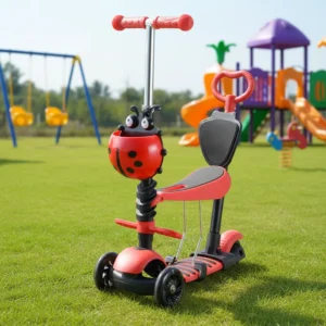Export oriented 5 in 1 3 in 1 Convertible Tricycle with Push Handle Colorful Cute Kids’ Scooter 3 Wheels