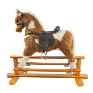 Exquisite and Lifelike Design Stuffed Animal Toys Children Toys Brown Horse Rocking Toys