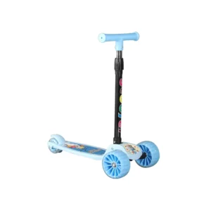 Extra-Wide Board Children’s Scooter Adjustable Height Light up 3 Wheels Foldable Kick Scooters for Kids Toddlers 3-6 Years Old