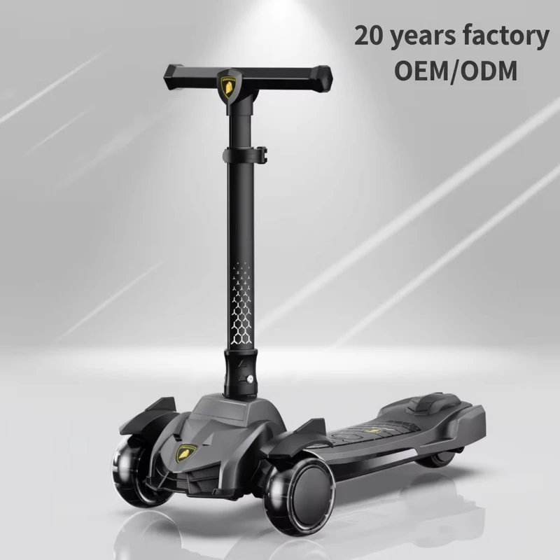 Extra Wide Board Children's Scooter Adjustable Height Light up 3 Wheels Scooters For Kids Toddlers 3 6 Years Old
