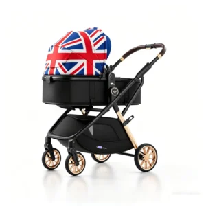 Factory 3 in 1 High Landscape Trolley Carriage Baby Stroller with Car Seat