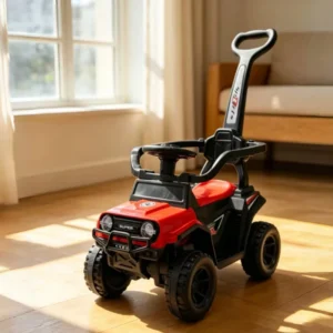 Factory Direct 4 in 1 Kids Ride On Toy Car Twist Car with Push Handle Safety Guard Sliding Walker with Music for Boys and Girls