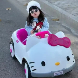 Factory Direct Cartoon 12V Electric Car for Kids with Bluetooth Light, Ages 2-4