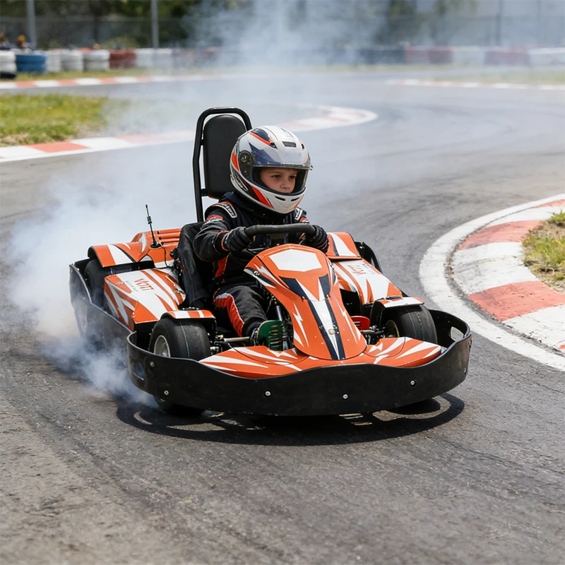 Factory Direct Electric Go Kart Racing Kart for Kids Go Kart Eléctrico 4 Stock Pedal Racing Karting Car
