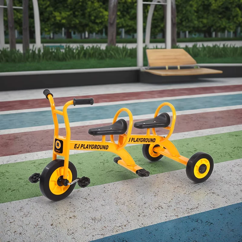 Factory Direct High Quality Kids Two Seats Tricycle