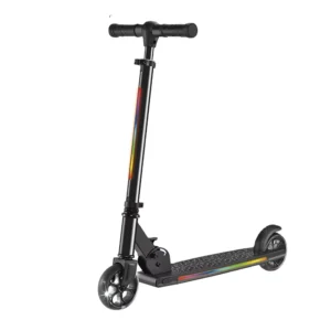Factory Direct Kick Scooters Light up 2 Big Wheels Portable Folding Lightweight Children Foot Scooter for Kids