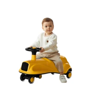 Factory Direct Kids Toy Baby Swing Cars With Music and Flash Light Slide Ride on Toy Children Swing Car