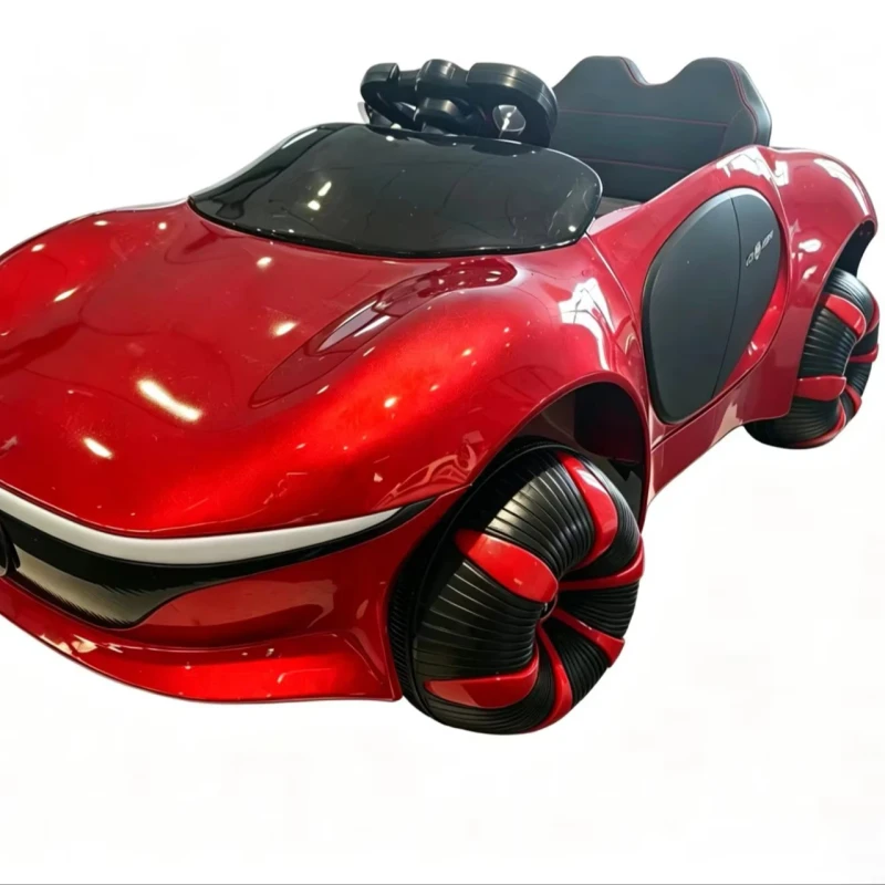 Factory Direct Painted Plastic Kids Cool 4 Wheel Ride on Car for Ages 5 7 Years Cool Lights & Long Battery Life Glossy