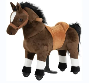 Factory Direct Sale Mechanical Ride On Animal for Children Plush Ride On Horse Riding Toy