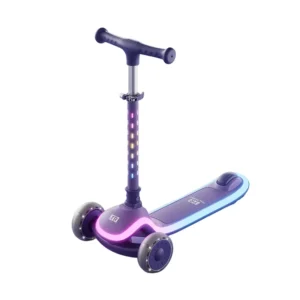 Factory Direct Sale Scooter for Kids Adjustable Height Wide Deck PU Flashing 3 Wheels Children Kick Scooter