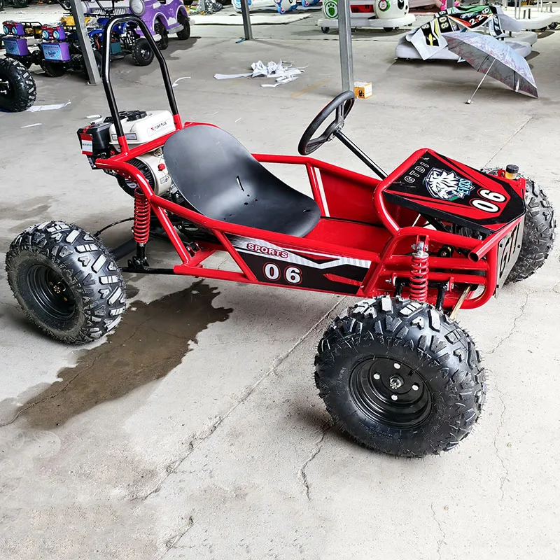 Factory Direct Sales Easy-to-Drive Pedal Hand-Start 4-Stroke Gas Off-Road Children Adult Outdoor Go-kart Hydraulic Disc Brakes