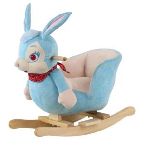 Factory Direct Sales Kids Ride on Toys Plush Rocking Animals Chair Toys Rabbit Rocking Chair