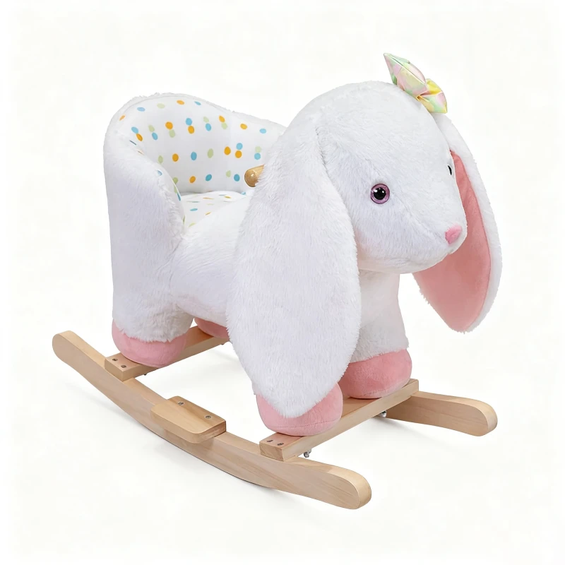 Factory Direct Sales of Animal Rocking Chairs in Various Styles Children's Plush Toy Rabbit Rocking Chair