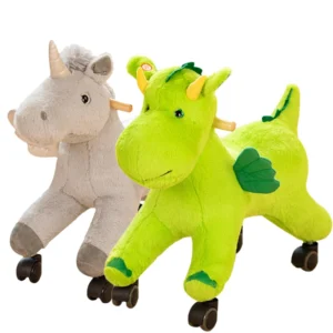 Factory Direct Sales of Sliding Horse Plush Toy unicorn Sliding Horse Dinosaur Rocking Horse