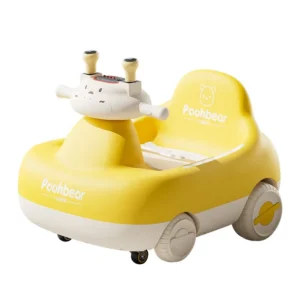 Factory Direct Shipment Electric Rocking Wall E Children’s 4 Wheel Plastic Anti-Rollover Silent Swing Car with Music Lights